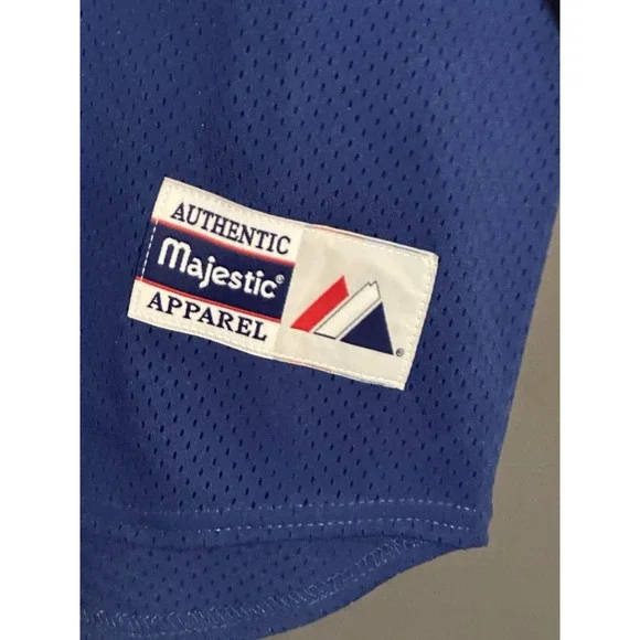 Majestic New York Mets Youth Baseball Jersey Blue Mike Piazza MLB 6541 METHY - Picture 3 of 14